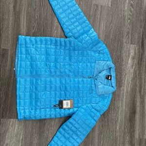 The north face Unisex blue meridian puff jacket brand new with tags